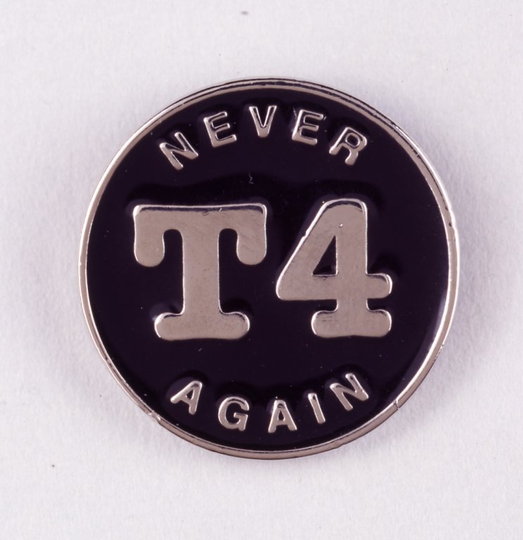 t4 never again button disability history america