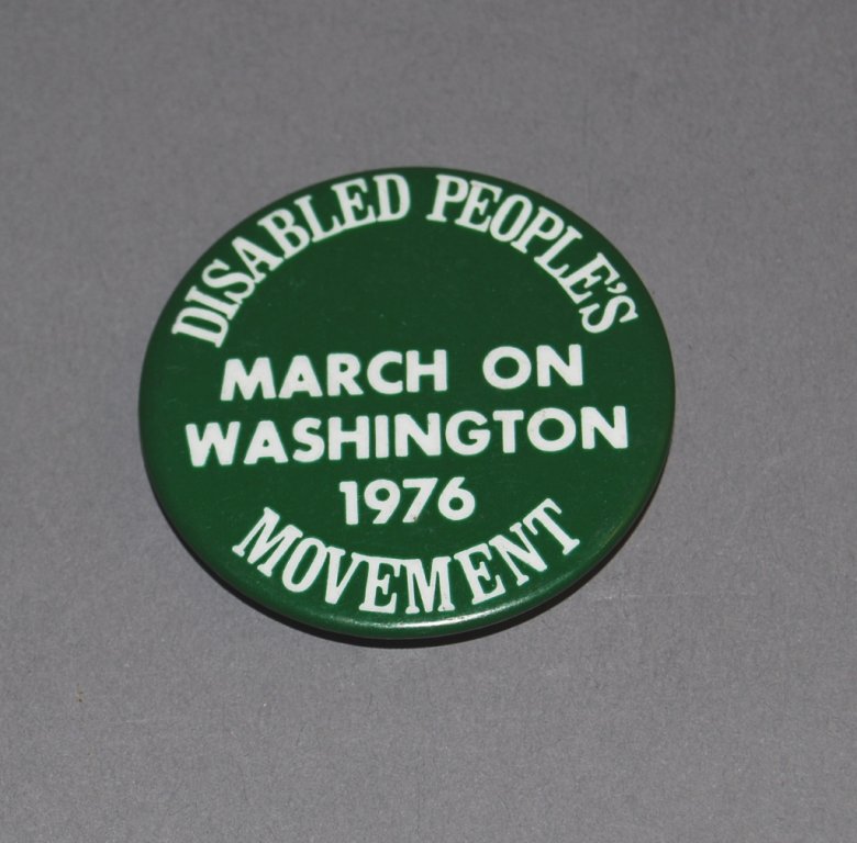 Disabled People's Movement March on Washington button