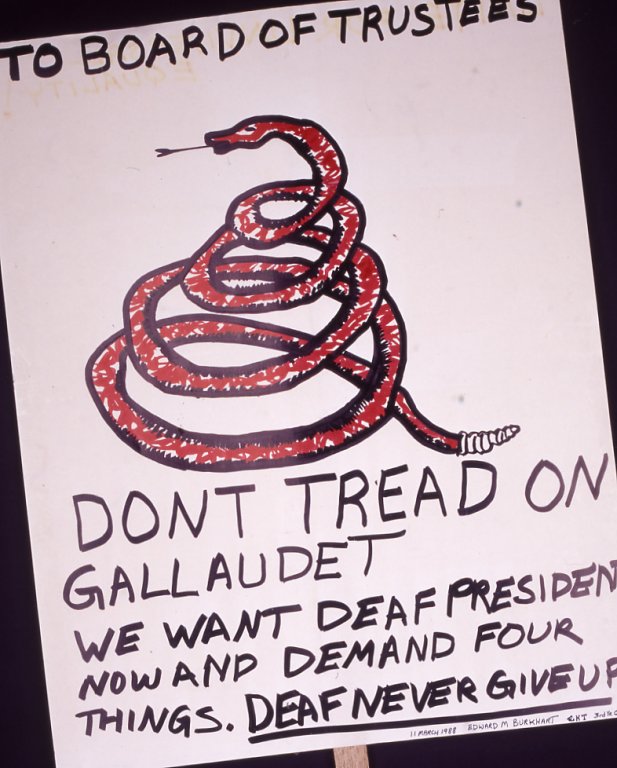 gallaudet protest poster disability history america