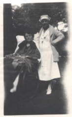 female nurse and patient black white photograph disability history america