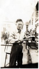 man fabricating prosthetic limb disability history america
