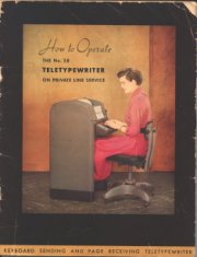 teletypewriter owner manual cover color illustration disability history america